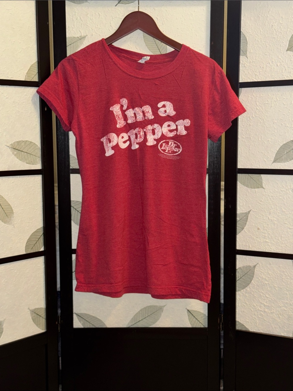 Juniors Red 'I'm a Pepper' Graphic Tee